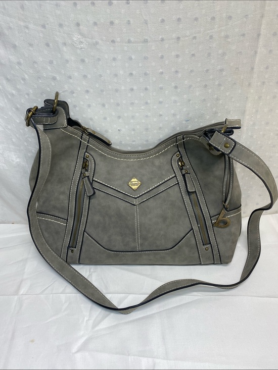 boc Handbags - boc Gray Suede-Style hobo Shoulder Crossbody Bag adjustable strap